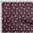 thumbnail image 4 of Soimoi Bird Printed, Japan Crepe SatinFabric, by The Yard 54 Inch Wide, Decorative Sewing Fabric for Dresses Kimonos Gowns, Burgundy, 4 of 5