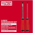 thumbnail image 3 of Hyper Tough 2-Piece Demolition Screwdrivers with Wrench Ready Hex Bolsters, 3 of 10