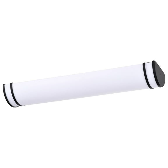 Nuvo Glamour LED 25-in 26w 120v Vanity Fixture Black Finish CCT Selectable