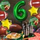 thumbnail image 4 of Set de globos de fútbol DUNSEO para decoración de fiesta de cumpleaños, 4 of 7