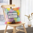 thumbnail image 5 of LALILO Throw Pillow Covers Colorful Flowers Retro Colorful Floral Cushion Cover 18" x 18", 2 Pack, 5 of 6