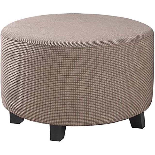 Ottoman Slipcover Round Ottoman Storage Cover, Ottoman Cover Stretch, Stool Folding Covers Furniture Protector Cover for Footrest Ottoman,M