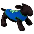 thumbnail image 2 of The Worthy Dog Appliqué Frog Graphic Stripe Sleeveless Dog Tee, 2 of 3