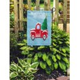 thumbnail image 2 of SIDONKU Red Truck Tree in The Track Green Christmas Vintage Old Retro Santa Garden Flag Decorative Flag House Banner 28x40 inch, 2 of 2
