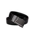 thumbnail image 2 of Men's Automatic Buckle Holeless PU Leather Ratchet Belt, 2 of 7