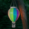 thumbnail image 5 of Outdoor Lanterns Hot Air Balloon Solar Lantern with Candle Holder for Garden Decor,Hanging Solar Lights Outdoor Rainbow,1 x Solar Lantern Outdoor Lights, 5 of 8