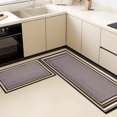 thumbnail image 5 of Kitchen Rugs Sets of 3 Non Slip Washable Kitchen Mats for Floor, Waterproof Kitchen Runner Rug, Floor Mat Carpet for Entryway, Laundry, Sink, Hallway, Bathroom, 5 of 10