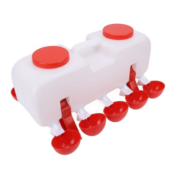 Waterer 25Pcs Automatic Chicken Water Feeder Stable Base Large Capacity Self Filling Chicken Water Dispenser for Duck Goose