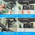 thumbnail image 4 of Rear View Mirror – 11.81" Universal Interior Clip-On Convex Mirror, Wide Angle Blind Spot Eliminator for Car, SUV, Truck, Clear Vision Accessory, 4 of 6