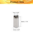 thumbnail image 2 of HUGFEGWE 5PCS Round Connector Nuts M8 x 30mm Threaded Sleeve Rod Coupling Nut for Connect Two Threaded Shafts 1.25mm Pitch CJB91-25829, 2 of 7
