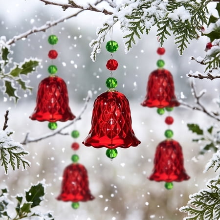 Crystal Wind Chime Window Hanging Ornament Glass Decoration Christmas Tree Decorative Accessories For Home Garden For Home Decor And Gift