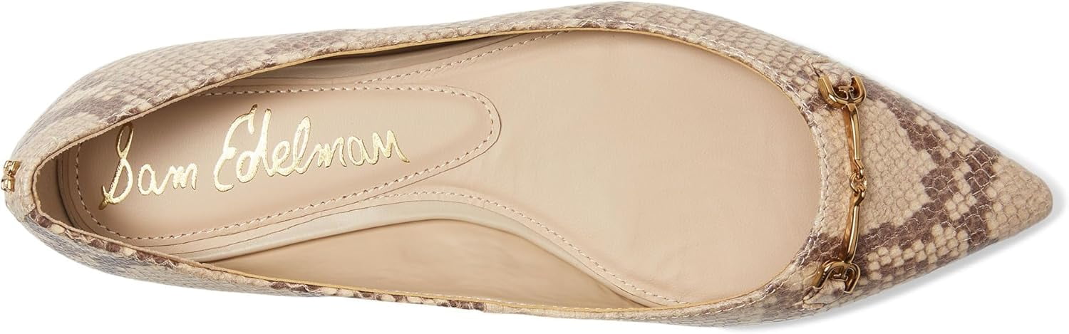 Sam Edelman Nori Ballerine Donna | Pelle Morbida Color Avorio | Punta Stretta | Numero 38 EU | Scarpe Senza Tacco Eleganti