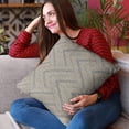 thumbnail image 2 of Plutus Brands Blue Plutus Triangle Chevron Luxury Throw Pillow 20 in x 30in, Double Sided 20" x 30" Queen, 2 of 9