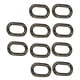 thumbnail image 2 of 10 Anillos Ovalados con Resorte, Clip de Resorte, Mosquetón Ovalado, Accesorio para Manualidades, Resorte de 25 mm Negro, 2 of 6