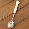 thumbnail image 2 of 2Pcs Cute Cartoon Household Ceramic Cat'S Claw Coffee Spoon, Tea Spoon, Stainless Steel Tableware Spoon, 2 of 4