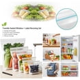 thumbnail image 2 of Sacs de Conservation de Qualité Alimentaire, Sacs de Produits en Plastique à Double Scellage, Sac de Rangement Transparent et Étanche pour Réfrigérateur, Sac Long Scellé Réutilisable pour Congélateur à Glissière, Ouverture Facile pour Fruits et Légumes Cuisine (25 Pcs,C), 2 of 8