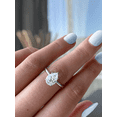 thumbnail image 3 of ESTE ORIGIN 2 Ct Lab-Grown Diamond Pear Solitaire Ring with 5-Claw Mount in 18K Rose Gold for Women's, 3 of 8