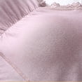 thumbnail image 4 of Womens Plus Size Bra, Push Up Lace Trim High Elastic Thin Sports Bra Without Underwire Purples 3XL, 4 of 9