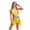 Yellow, variant on Linfrsh Girls Ruffle Eyelet Tankini Swimsuit, 2-Piece, Sizes 4-18(Light Green,8-9 Years)