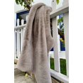 thumbnail image 4 of Modern Soft Luxury Chinchilla Feel Faux Fur Throw Animal Cruelty Free, 4 of 16
