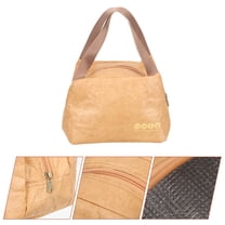 Niceauty Basic Lunch Bag Brown Paper Reusable Portable Insulation 1Set