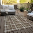 thumbnail image 6 of Addison Rugs Chantille Indoor/Outdoor Transitional Plaid Chocolate Washable Rectangle Rug, 9' x 12', 6 of 6