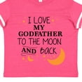 thumbnail image 4 of Inktastic I Love My Godfather to the Moon and Back Boys or Girls Toddler T-Shirt, 4 of 5