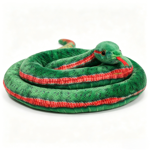 Muñeca de Peluche de Serpiente Larga y Suave, Juguete de Broma de Serpiente de Peluche Realista para Broma de Fiesta de Regalo de Cumpleaños de Halloween
