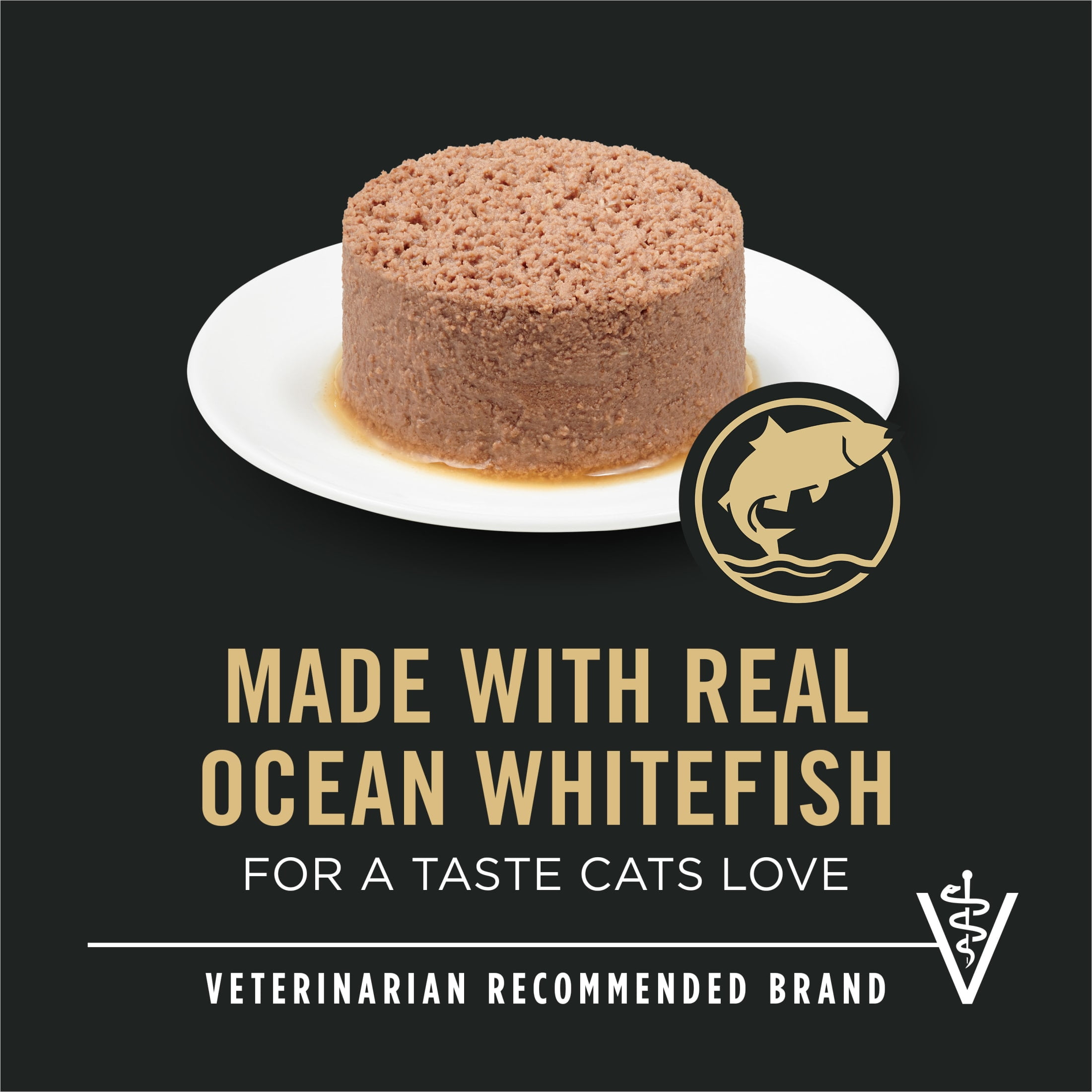 Purina Pro Plan Urinary Tract Health, Ocean Whitefish, Wet Cat Food, 5.5 oz Cans, 24 Pack
