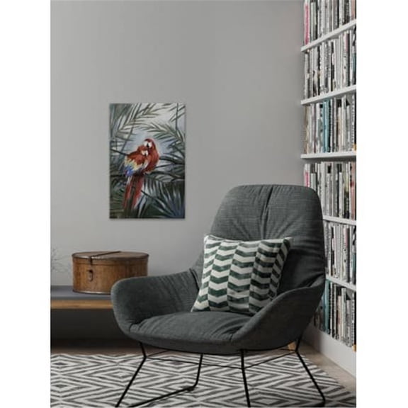 MH-JULTCN-60-C-18 18 Inch x 12 Inch "Friends for Life" Frameless Giclee Painting on Canvas