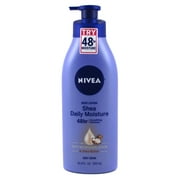 Nivea Lotion Shea Daily Moisture 16.9 Ounce Pump 48Hr (500ml) (Pack of 2)