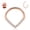 Rose Gold, variant on 16G Septum Ring Teardrop Septum Jewelry Daith Helix Tragus Rook Piercing Jewelry CZ Nose Rings Hoops Cartilage Earring 316L Surgical Steel