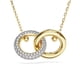 thumbnail image 1 of Collar con colgante Swarovski Dextera con forma de lazo entrelazado, transparente, 1 of 6