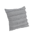 thumbnail image 3 of Laddha Home Designs Loomed Over Tufted Striped Cotton Throw Pillow Cover - 20" - Gray, 3 of 7