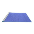 thumbnail image 2 of Ahgly Company Machine Washable Indoor Round Oriental Blue Industrial Area Rugs, 5' Round, 2 of 4