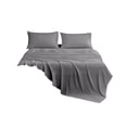 thumbnail image 2 of Brushed Bed Sheet Set, Three-Piece Bedding With Right Angle Layout, for Mattress Cover, Gray, 2 of 6