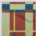 thumbnail image 3 of Soimoi Modal Satin Fabric Check Panel Print Fabric by The Yard 42 Inch Wide, 3 of 3