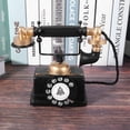 thumbnail image 4 of 2X Industrial Loft Retro Rotary Phone Model Shop Cafe Living Room Showcase Decoration Decoration Props, 4 of 7