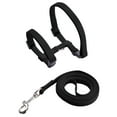 thumbnail image 4 of Arnés para gatos, collar ajustable de nailon con correa, arnés de seguridad con sistema de liberación rápida para gatos pequeños, perros y mascotas para paseos al aire libre, color negro., 4 of 8
