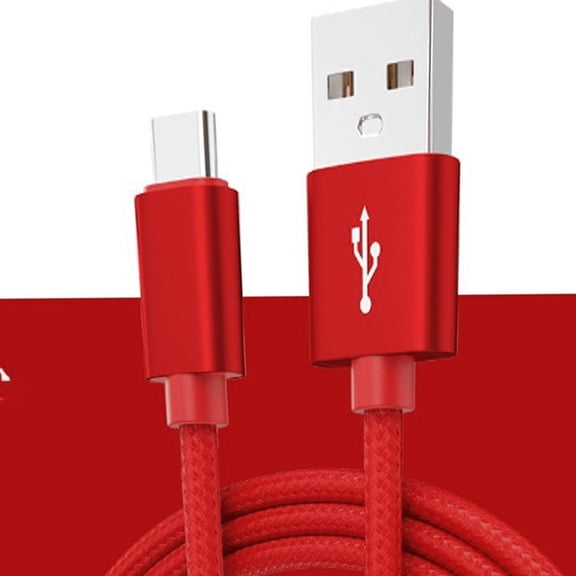 GJX USB Cable, Nylon Braided Fast Charging Cord, Type C
