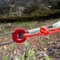 thumbnail image 2 of 1/2 Inch Synthetic Shackle Winch Rope + Recovery Snatch Ring for ATV UTV SUV Off-Road Towing Truck Boat Marine Red, 2 of 9
