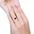 thumbnail image 5 of Heart Promise Accent Ring Garnet CZ 925 Sterling Silver Size 6, 5 of 5