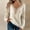 White, variant on Lilgiuy Women Long Sleeve Lace Stitching V Neck Top Casual Loose Knitted Sweaters Blouse for Cold Weather