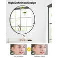thumbnail image 2 of 2025 New Round Mirror for Wall, Metal Frame Circle Mirror, Round Bathroom Mirror for Wall Decor, Round Wall Mirror for Entryway, Vanity, Bedroom, Easy to Install, 2 of 8