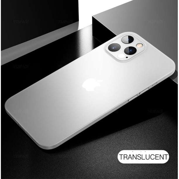 Funda mate ultrafina colorida de 0,3mm para iPhone 14 13 12 mini 11 XR X XS Pro Max 6S 7 8 SE, funda translúcida dura esmerilada para teléfono Tan Jianjun unisex