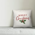 thumbnail image 3 of Creative Products Merry Christmas Poinsettia 20x20 Spun Poly Pillow, 3 of 3