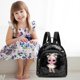 thumbnail image 4 of Minimochila De Mujer Lindas mochilas de viaje para mujeres y niños, mochila escolar con estampado de lentejuelas para niñas (negro), 4 of 5