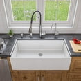 thumbnail image 3 of ALFI brand AB536-W White 36" Smooth Apron Single Bowl Fireclay Farm Sink, 3 of 12
