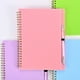 thumbnail image 2 of Libreta genérica con tapa impermeable, tamaño A5, para estudiantes, con bolígrafo, hojas sueltas de polipropileno, para tareas y útiles escolares. La encuadernación es firme y no se deshace, 2 of 8