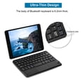 thumbnail image 4 of Clavier Sans Fil 59 Touches avec Pavé Tactile, Port de Charge Micro USB, Mini Noir pour PC/tablette, 4 of 8